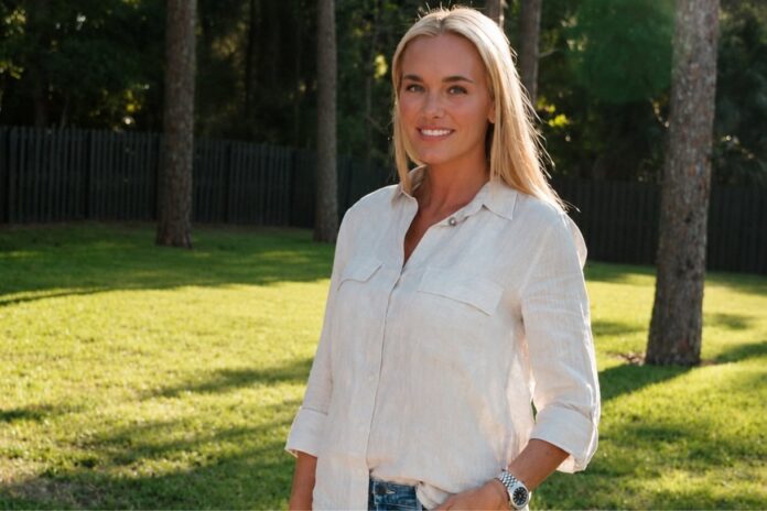 Vanessa Trump standing outdoors following announcement of her breast cancer diagnosis