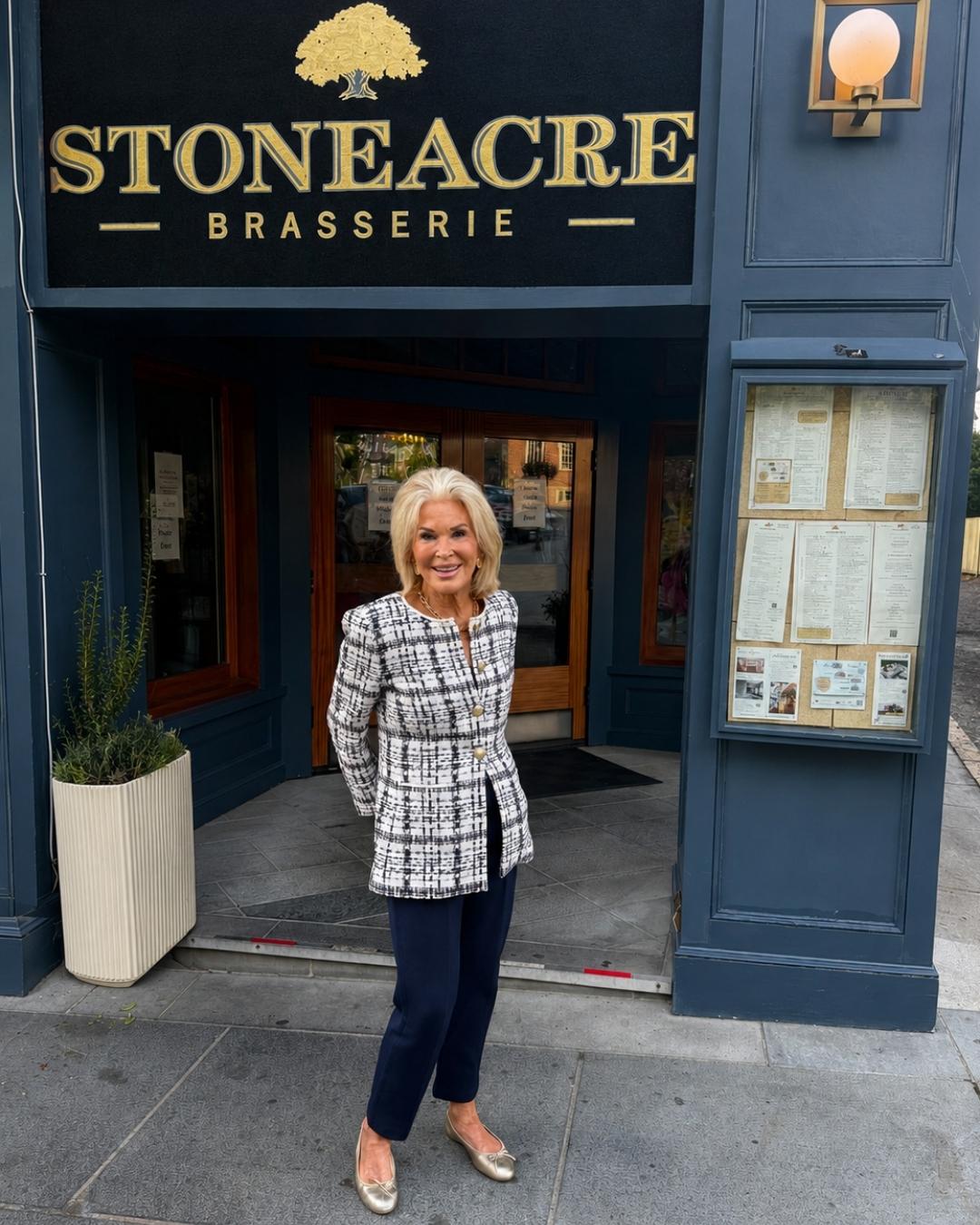 Palm Beach social media star Suebelle Robbins greets guests at her Newport book signing at Stoneacre Brasserie.