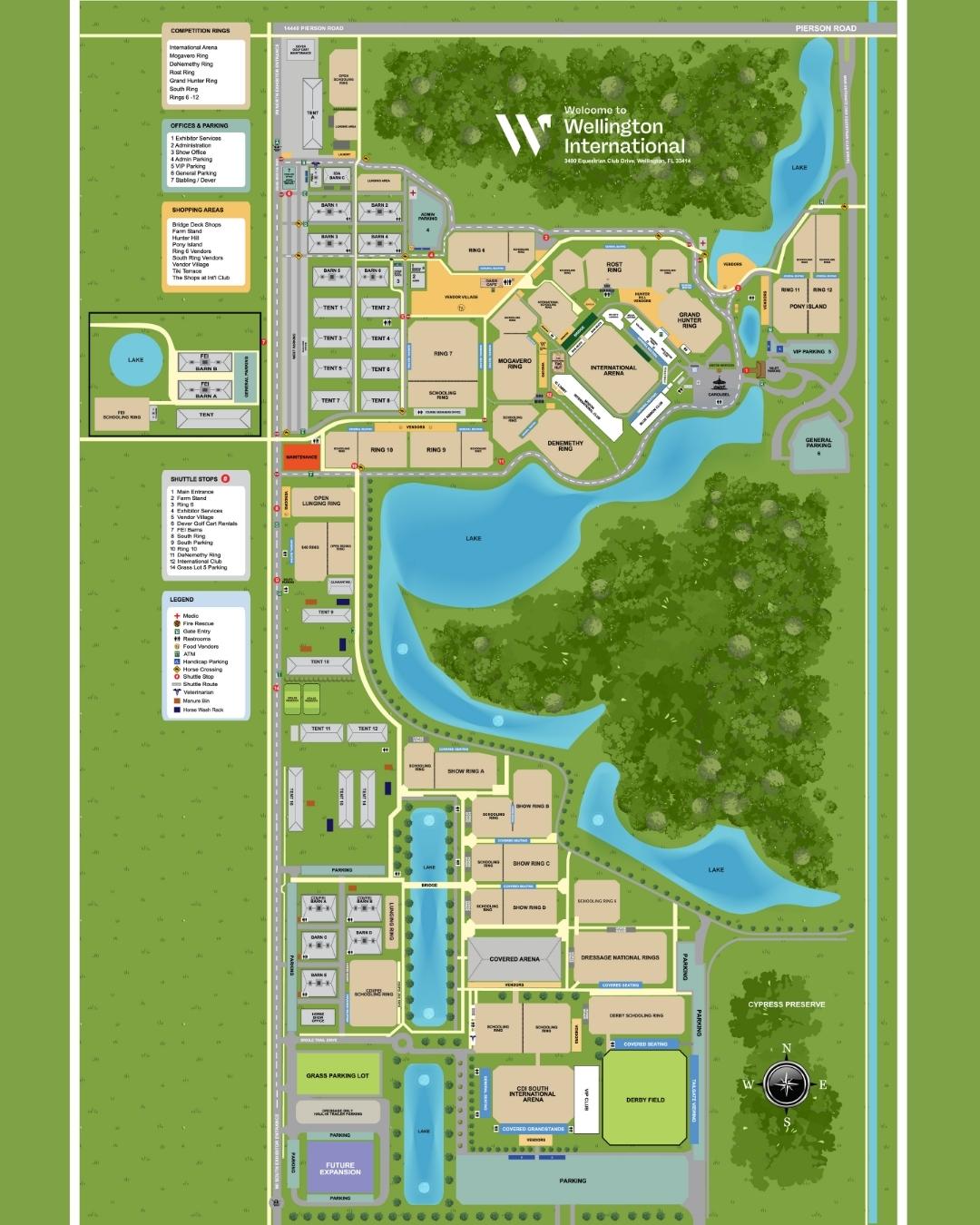 A map of Wellington International