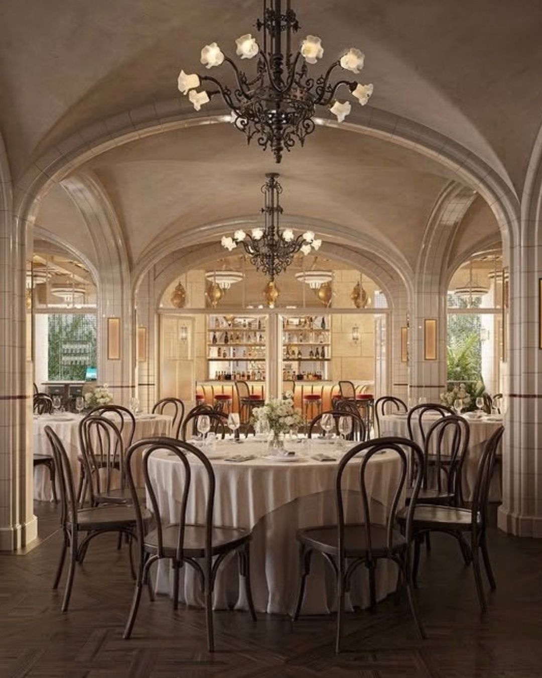 Dining room at Pastis, opening at The Nora Hotel in West Palm Beach