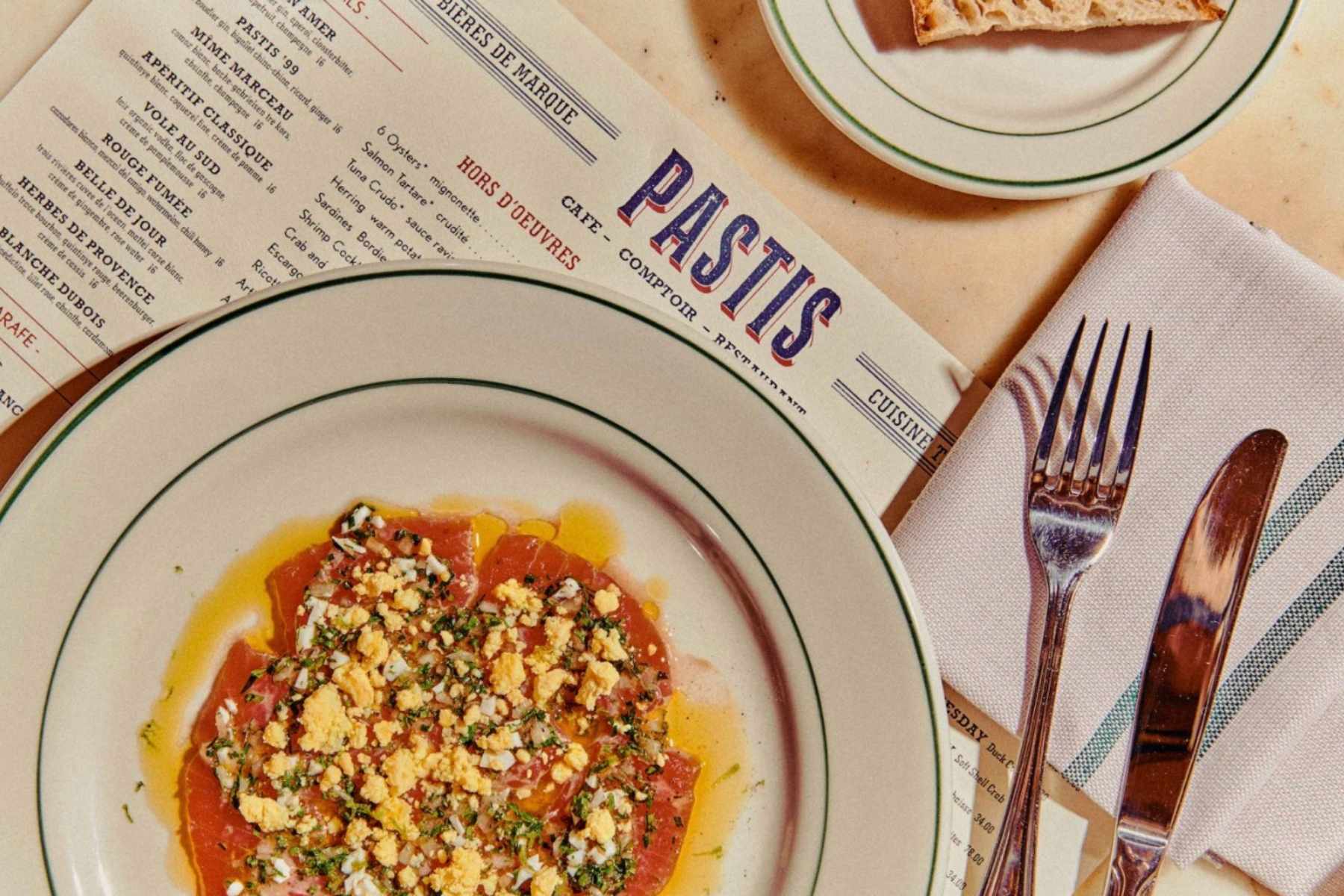 A dining scene at Pastis in West Palm Beach